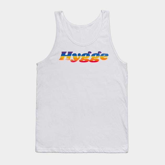 Hygge Rainbow Font Tank Top by mivpiv